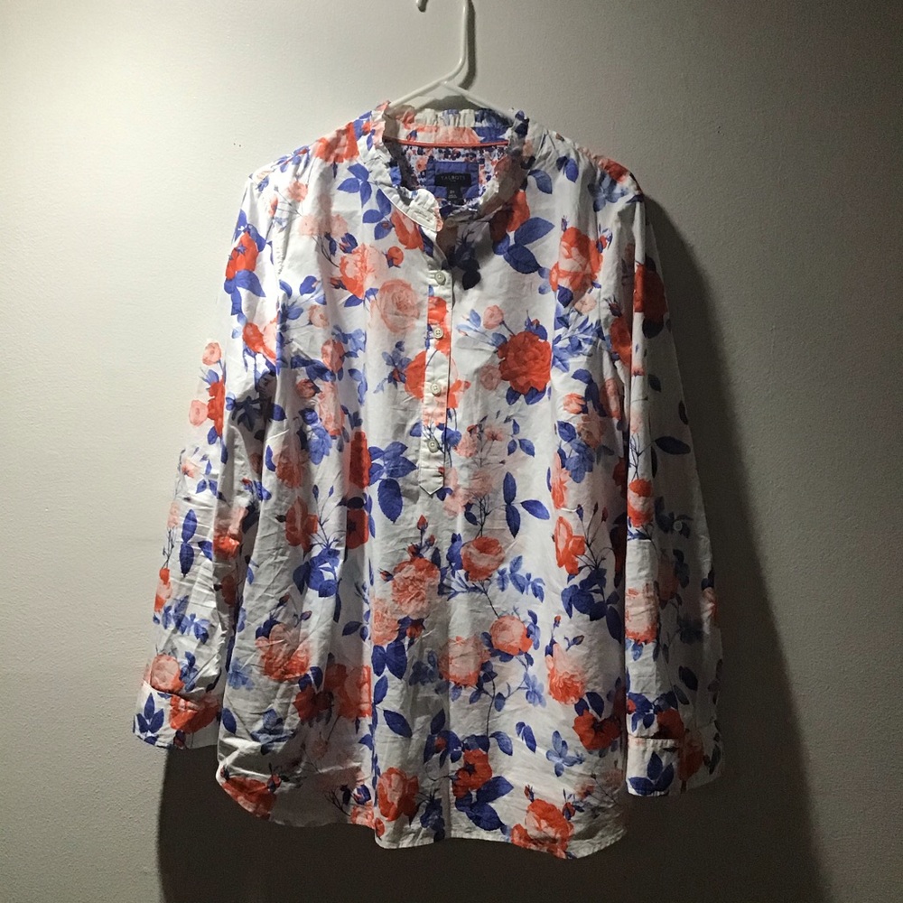 Talbots Popover Top - Picture 2 of 5